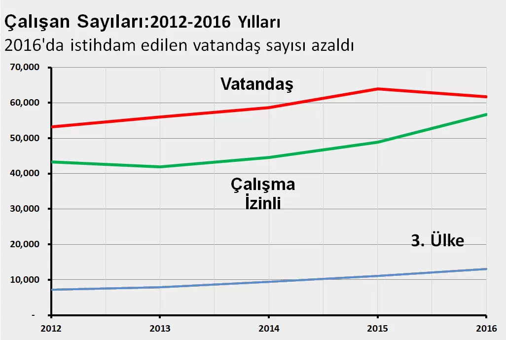 Tablo 1 Çalışan Sayıları